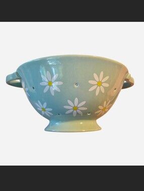 Teleflora Daisy Colander Ceramic 75 Annivesary Lmtd Edition Grandma Cottage VTG